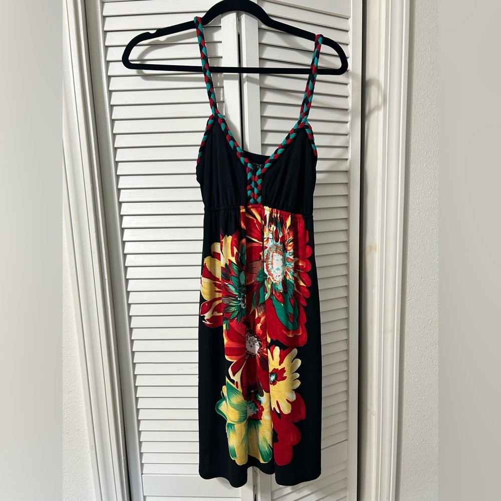Floral Black Dress